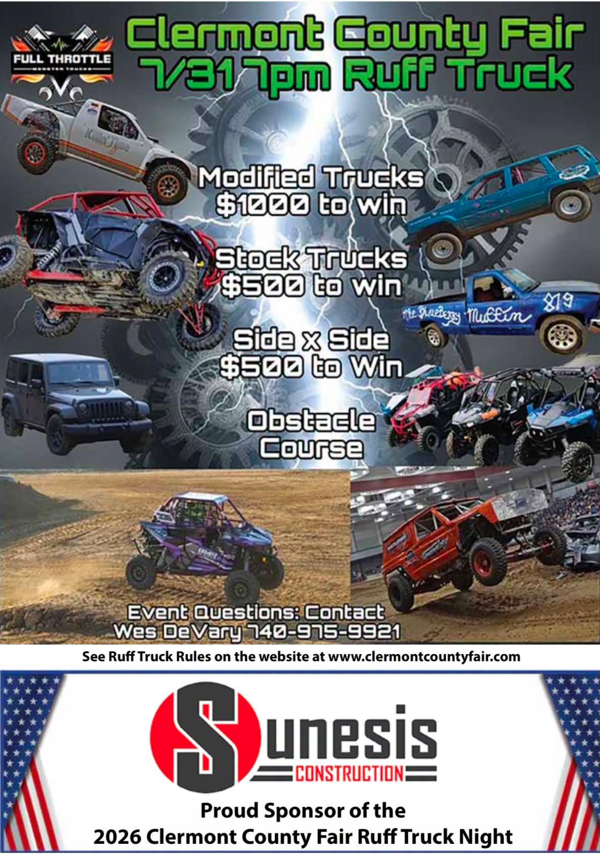Ruff Trucks y The Drone Show - 2026 Clermont County Fair Ruff Truck Night
