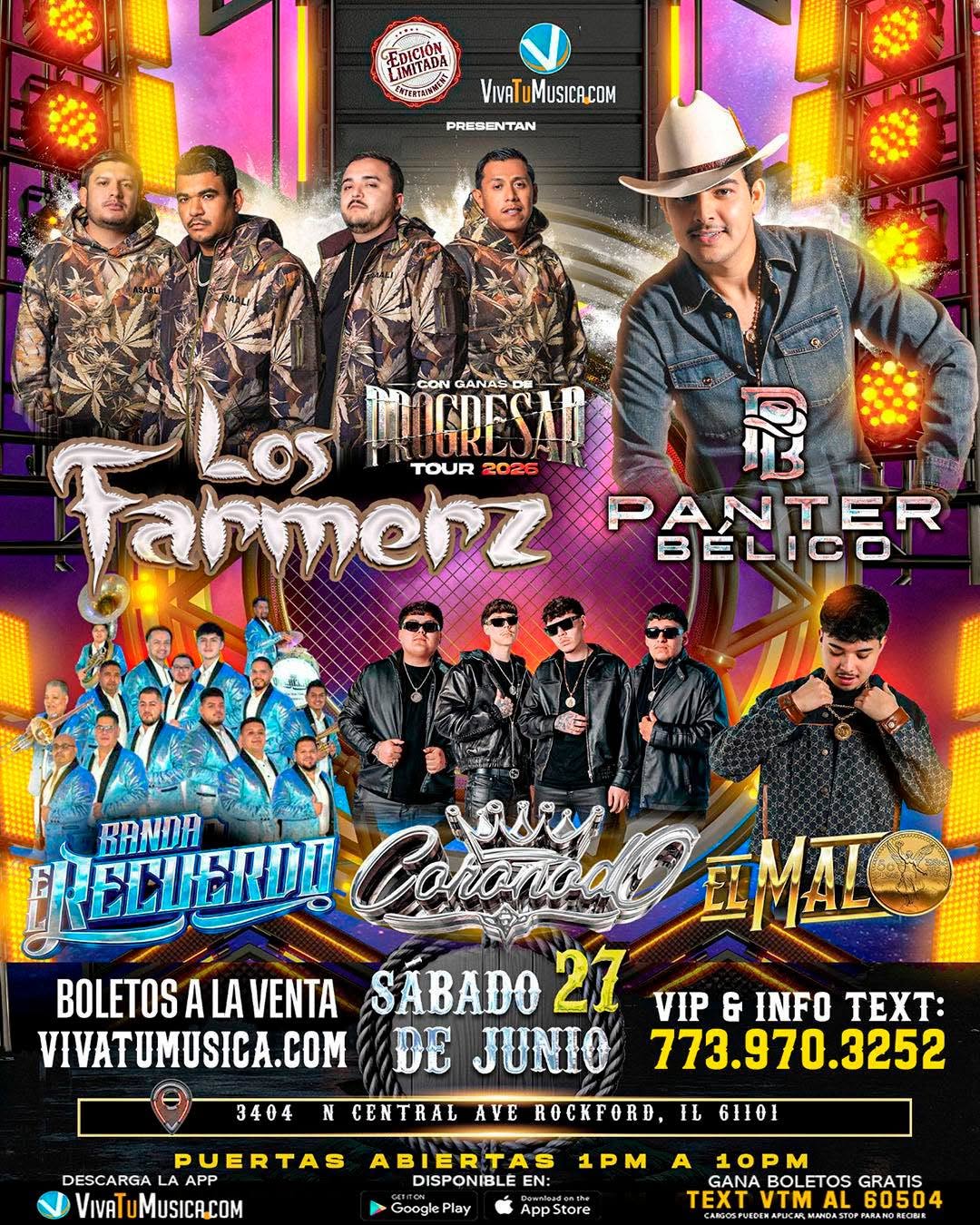 A BIG PARTY IS COMING TO ROCKFORD: Panter Belico, Los Farmerz & More