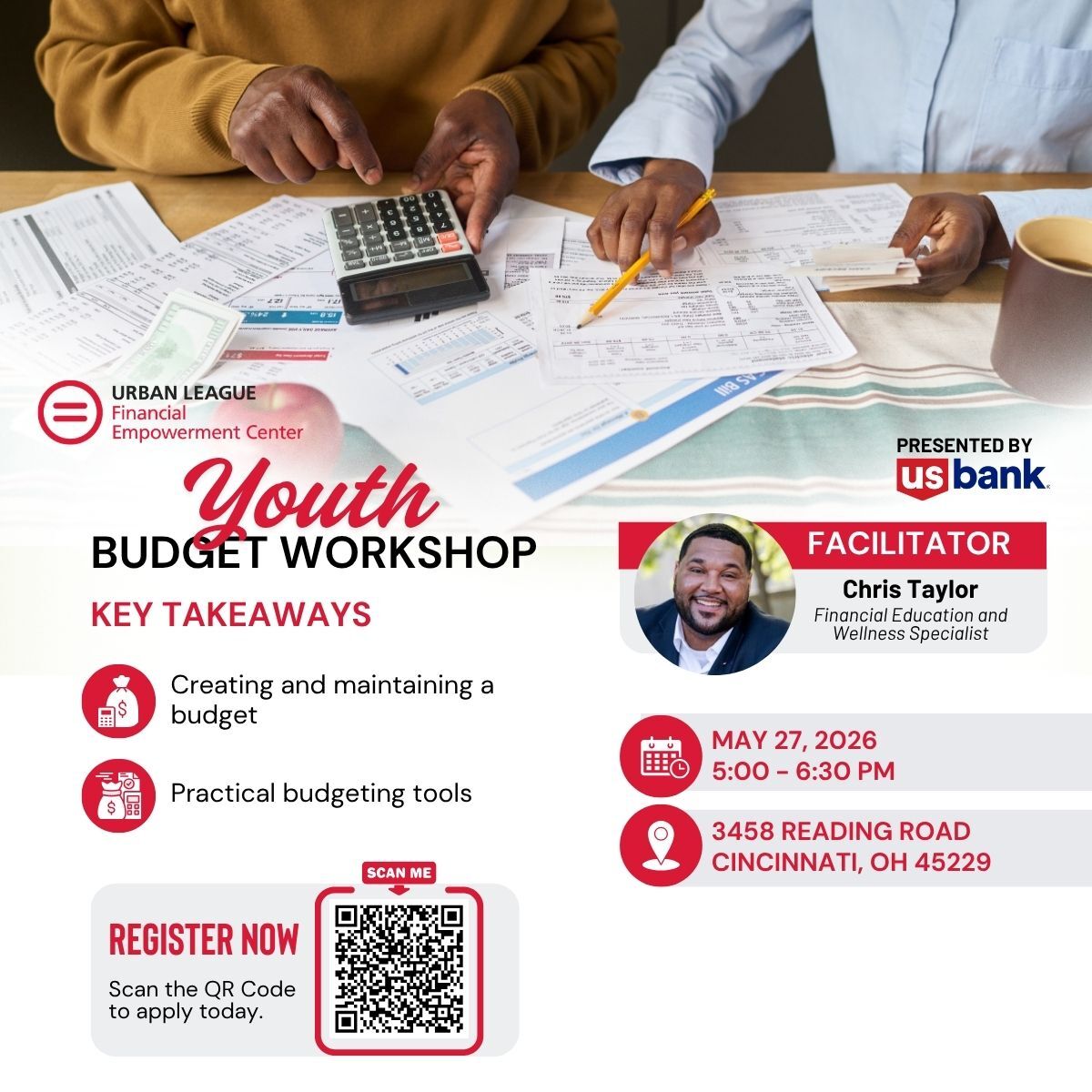 US Bank Youth and Young Adult Budgeting Workshop US FEC X