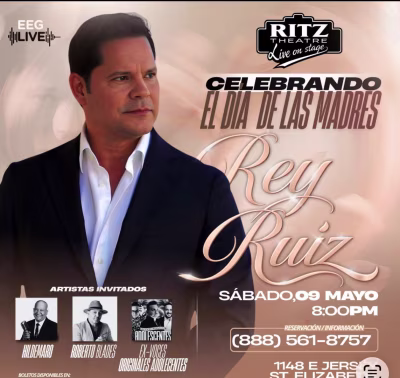 Rey Ruiz en concierto con artistas invitados: Hildemaro, Roberto Blades y Ex-Voces Originales Adolescentes