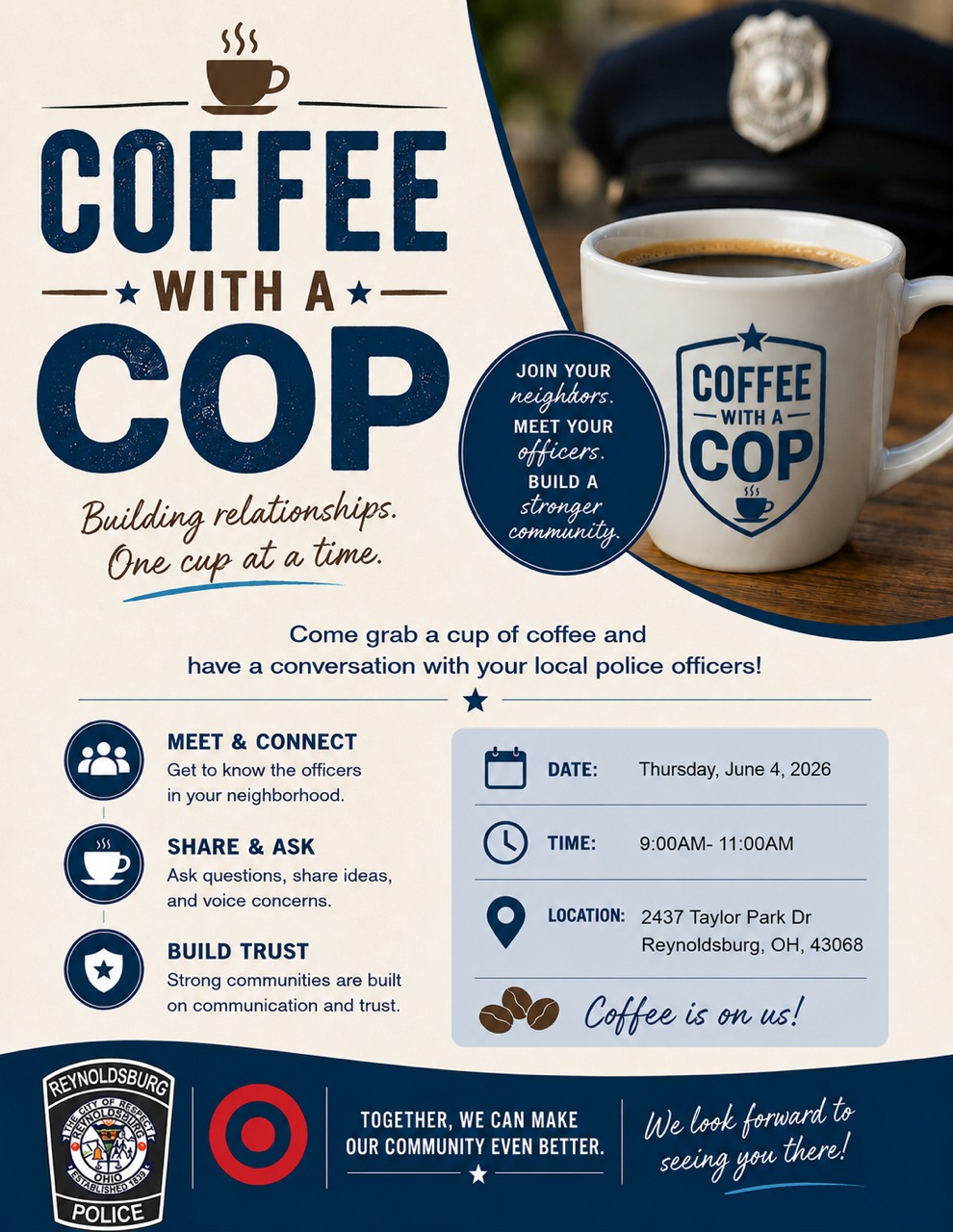 Coffee with a police officer