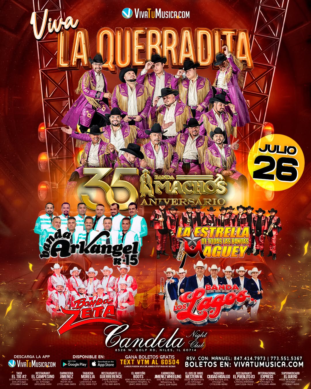 Banda Arkangel R-15, Banda Machos & More