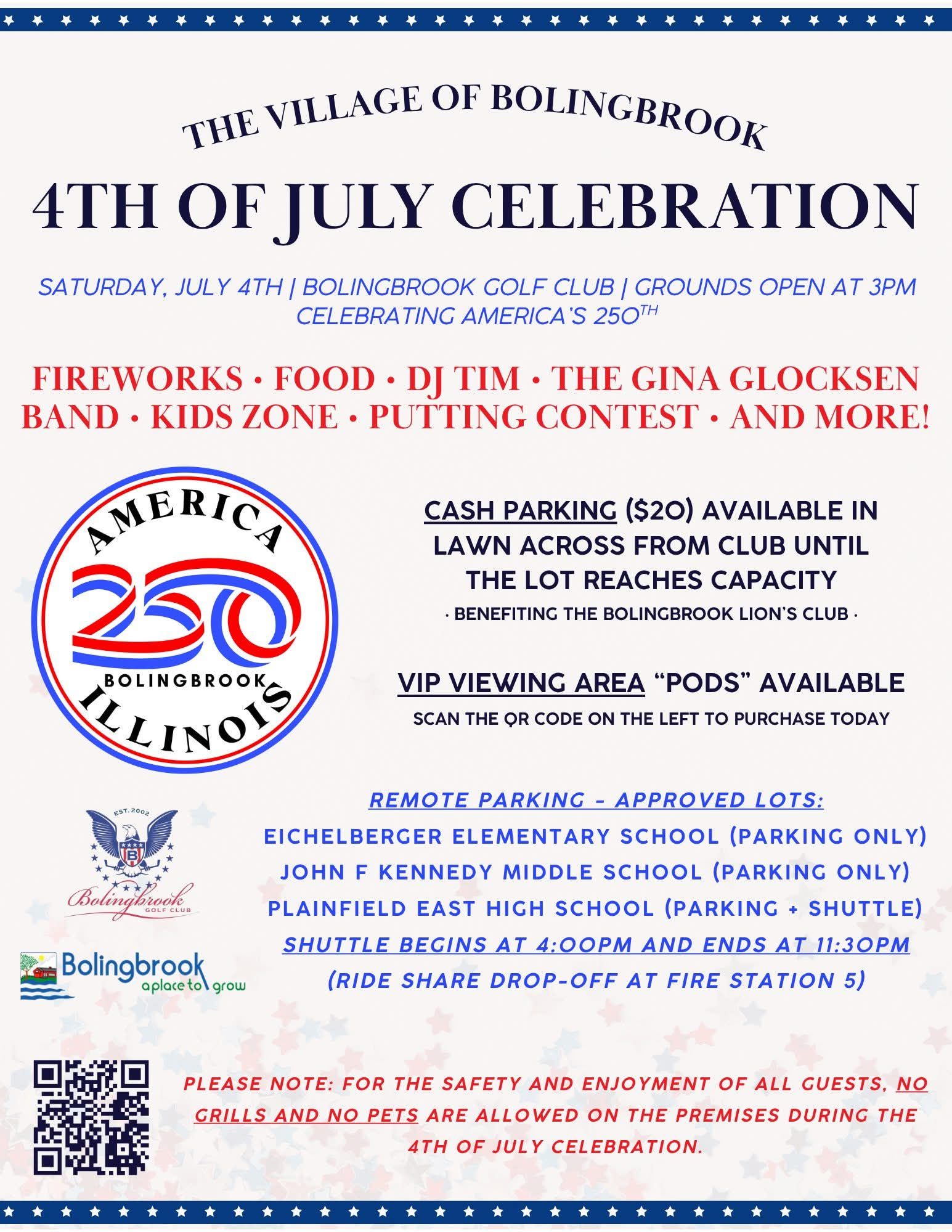 The best fireworks show in all of Chicagoland, right here in #Bolingbrook on Independence Day at Bolingbrook Golf Club!