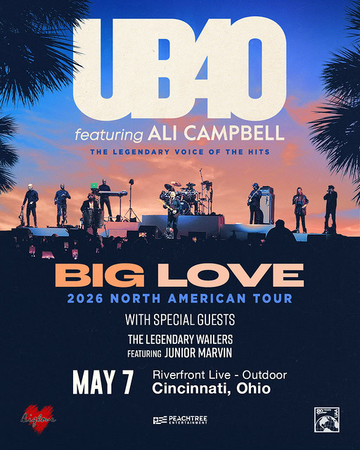 UB40 Featuring Ali Campbell. Big Love 2026 North American Tours