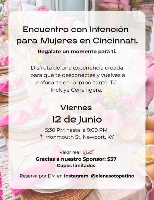 ENCUENTRO CON INTENCIÓN PARA MUJERES EN CINCINNATI
