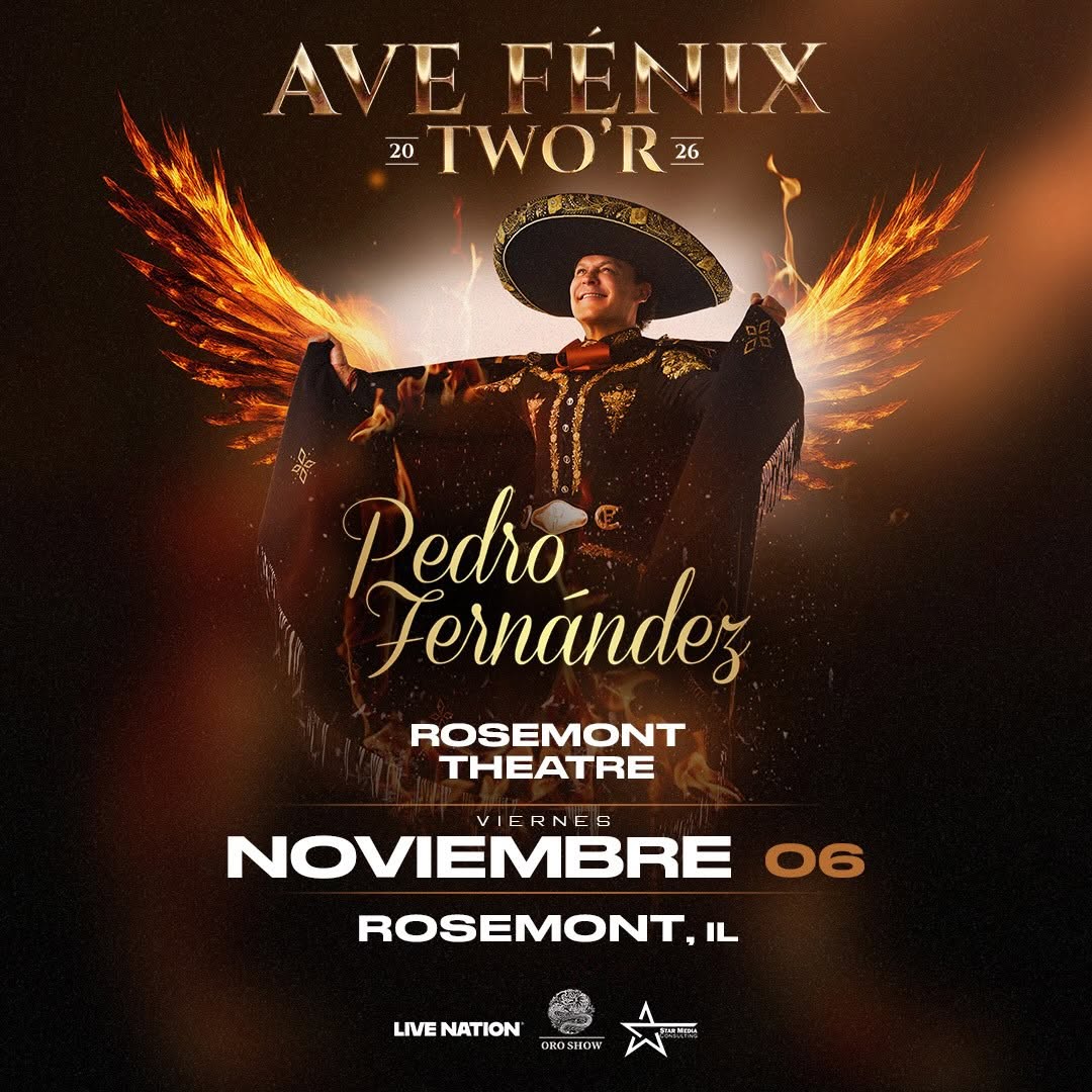 Pedro Fernández regresa a Rosemont con su Ave Fénix Two’r 2026