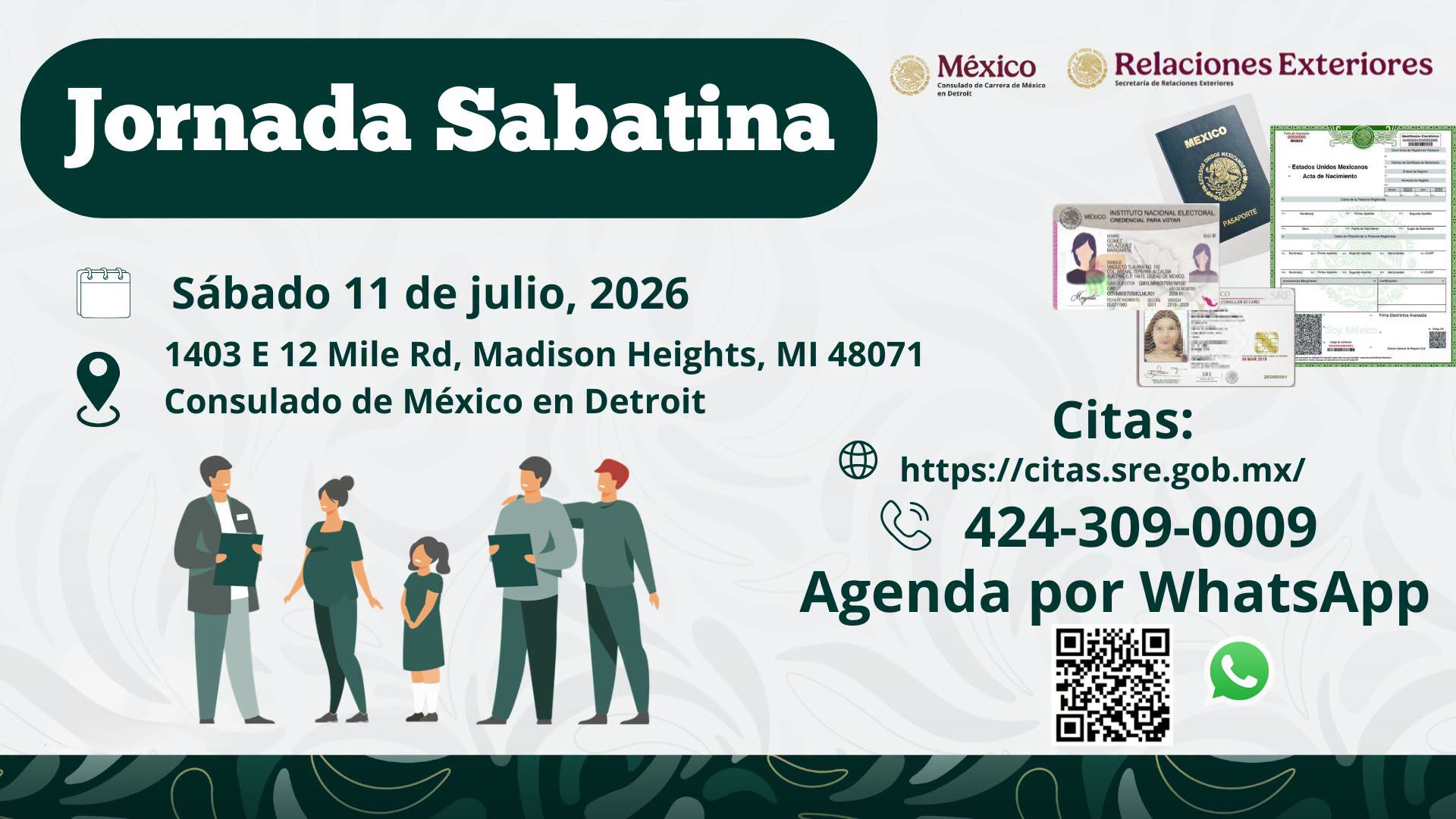 Consulate of Mexico in Detroit, MI - SATURDAY DAY