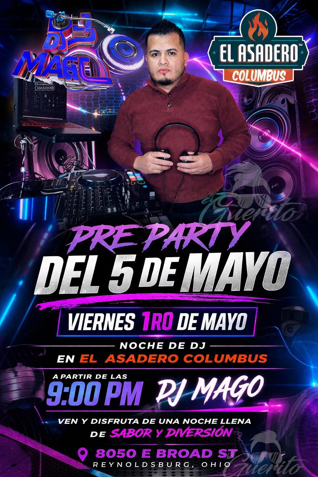 Noche de DJ en el Asadero Columbus