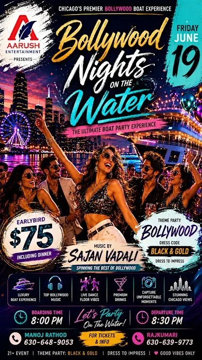 Bollywood Nights on the Water Chicago's Ultimate Bollywood Boat Party