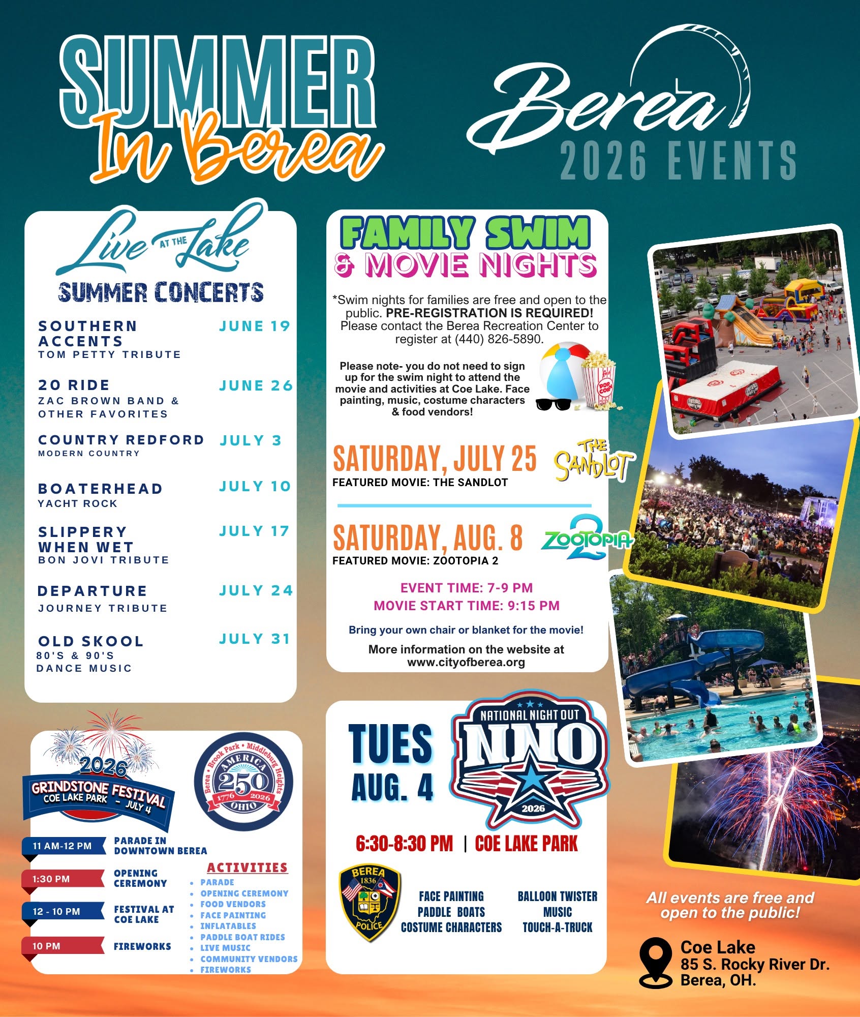 Summer Events in Berea 2026