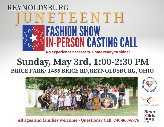 Reynoldsburg Juneteenth Fashion Show: In-Person Casting Call