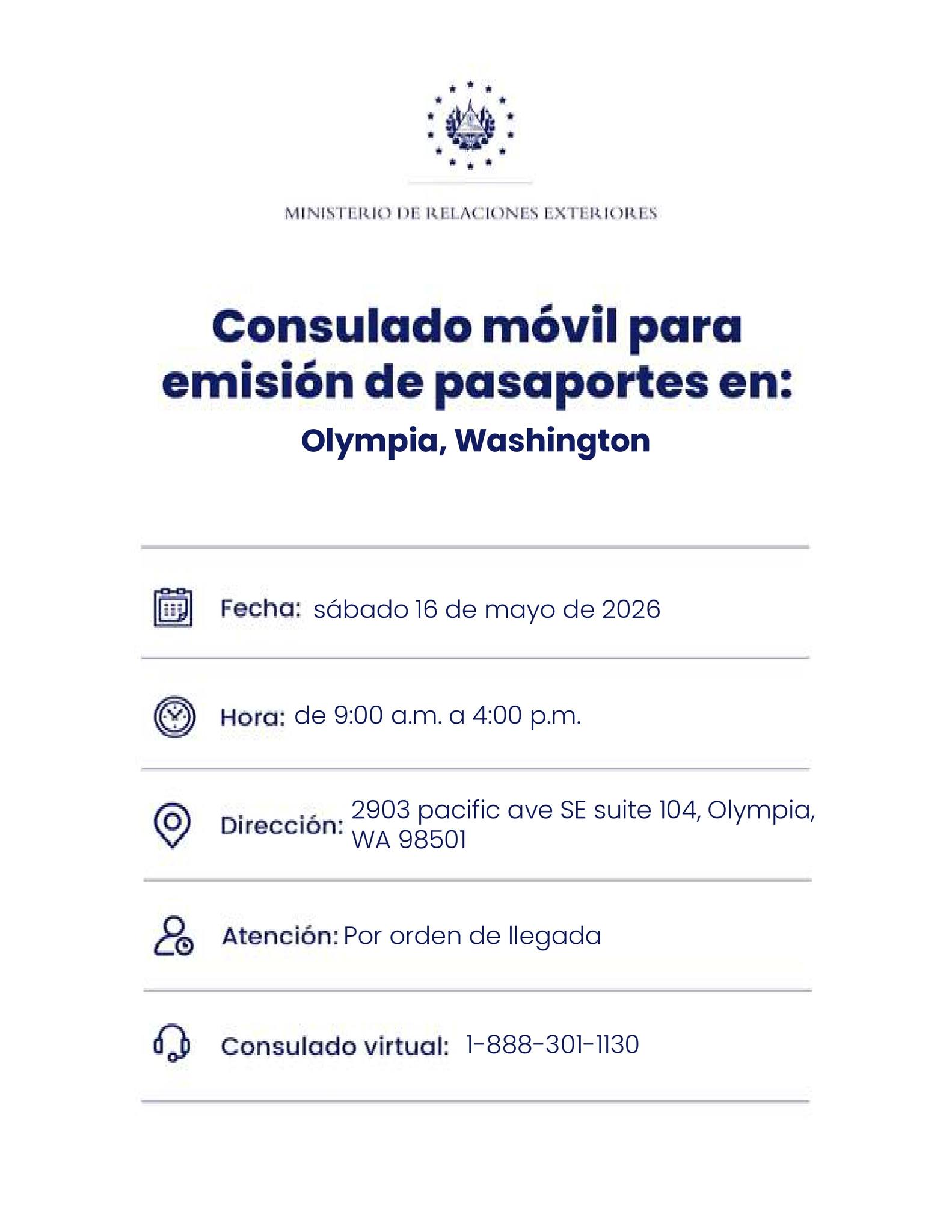 Consultado móvil para emisión de pasaportes