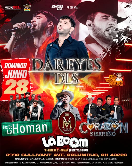 Dareyes de la Sierra at La Boom Columbus