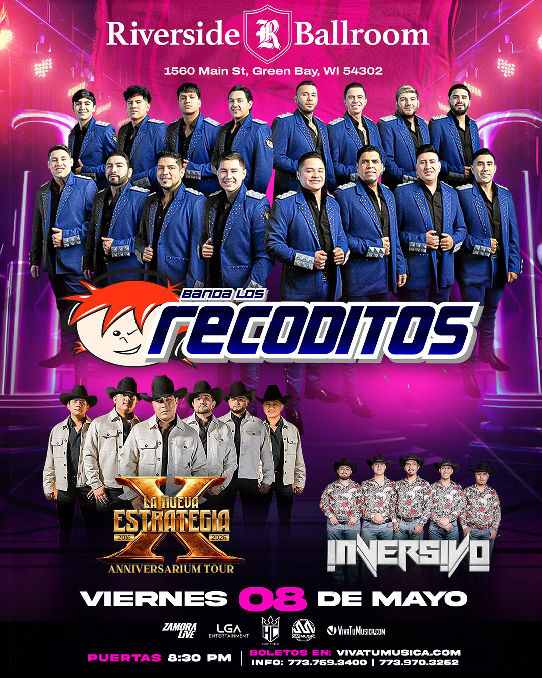 Concierto Banda Los Recoditos - La Nueva Estrategia Anniversarium Tour