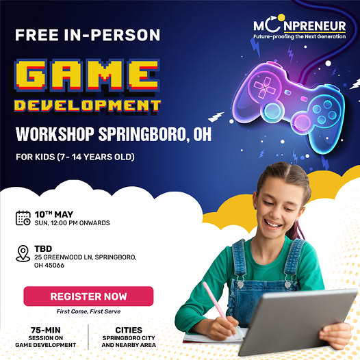Free In-Person Game Development Workshop (Springboro)