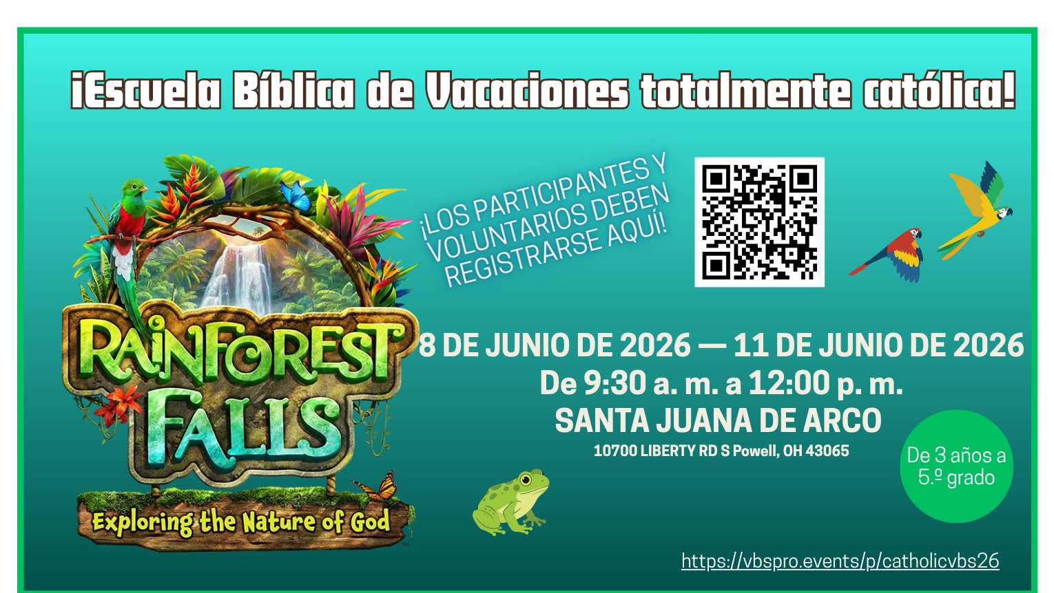 ESCUELA BIBLICA DE VACACIONES - TOTALMENTE CATOLICA
