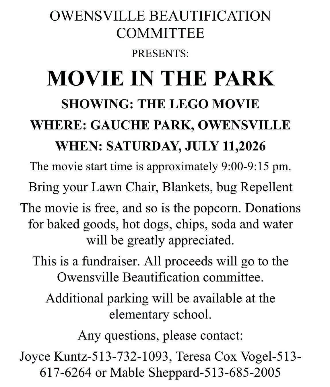 Movie in the Park: The Lego Movie