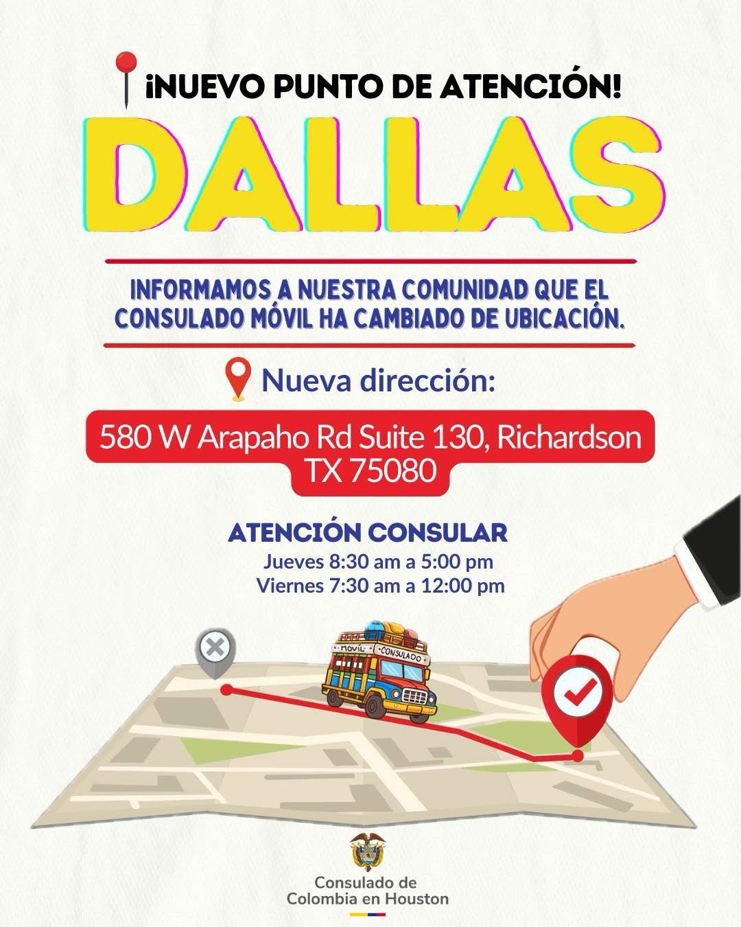 Consulado Móvil de Colombia en Dallas