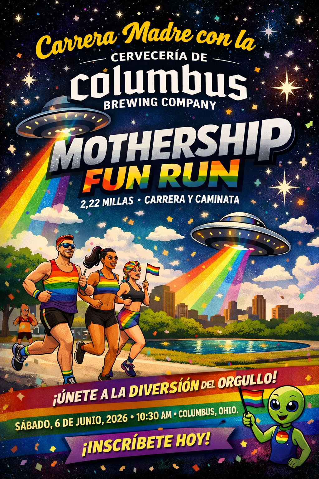 Carrera Madare con la Columbus (MotherShip Fun Run)