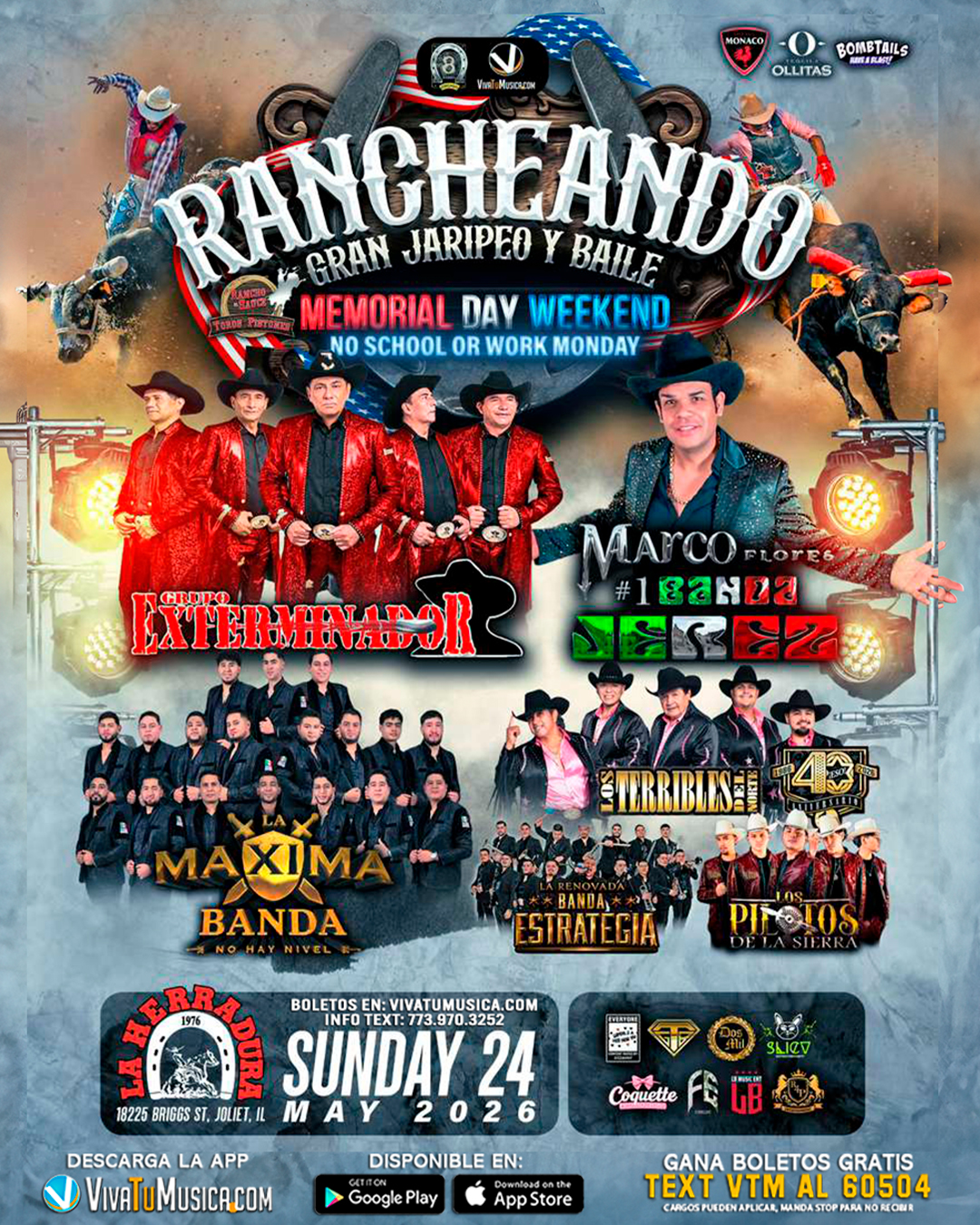 Rancheando: Grand Jaripeo y Baile (Memorial Day Weekend)