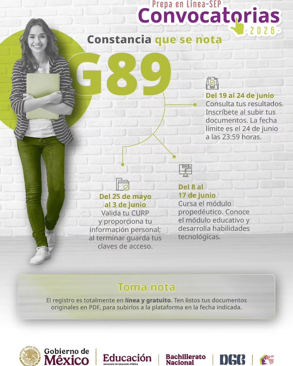 Prepa en Línea-SEP G89 Application Call