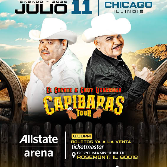 Capibaras Tour con El Coyote & Chuy Urrraga
