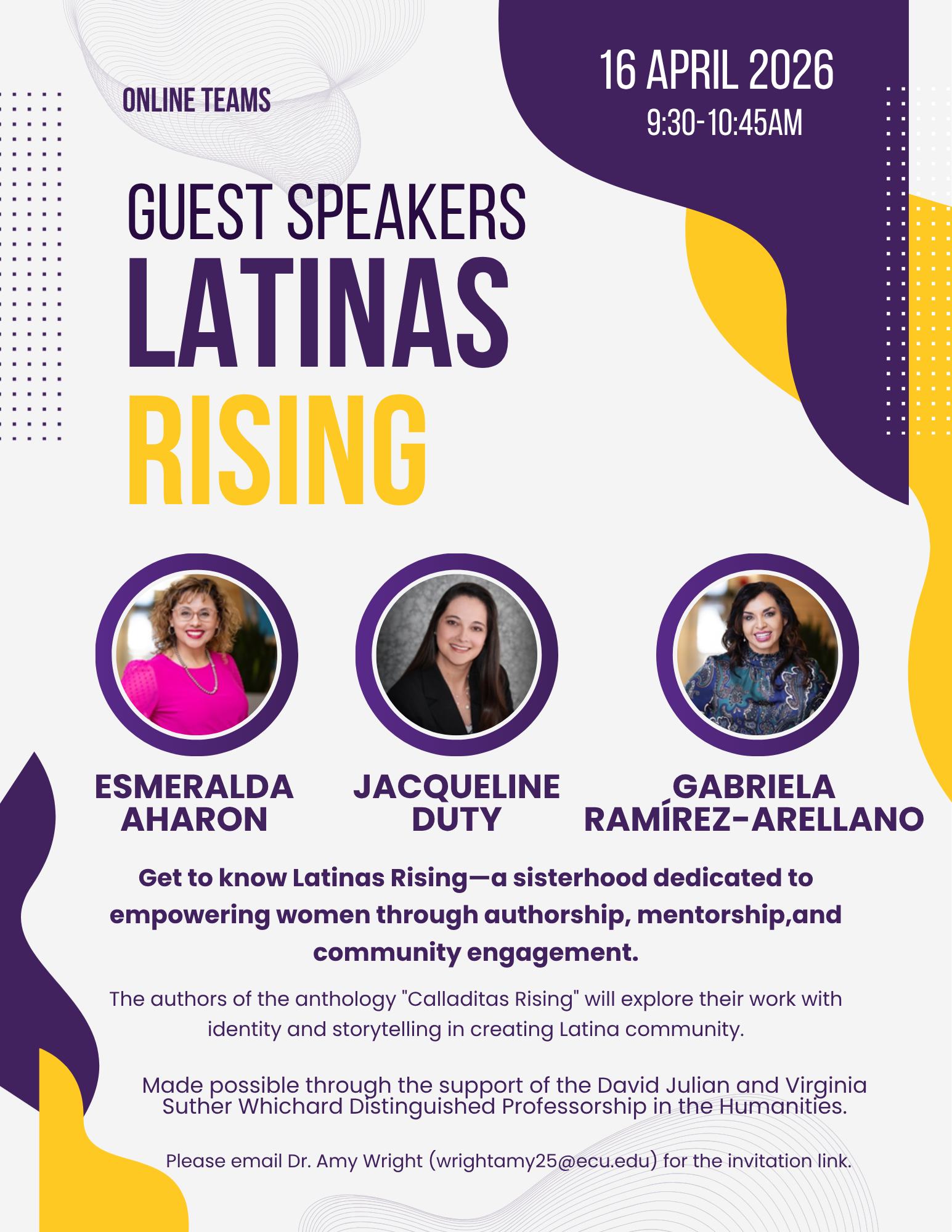 Guest Speakers: Latinas Rising