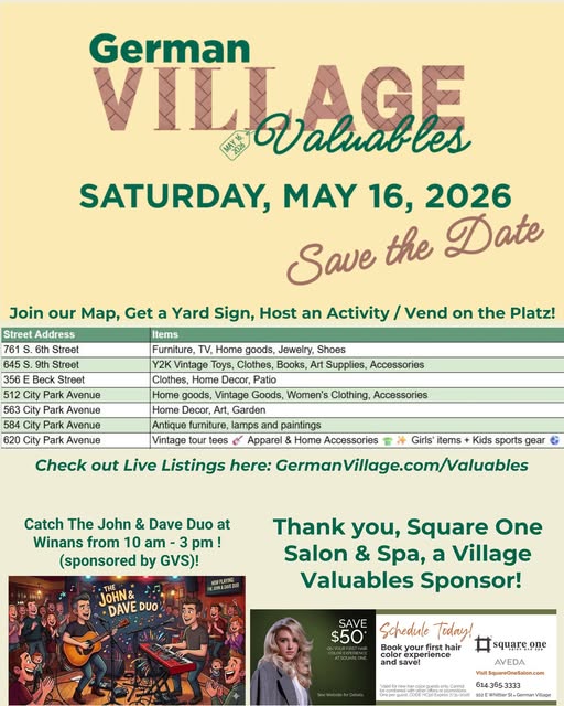 German Village Valuables (Yard Sale)