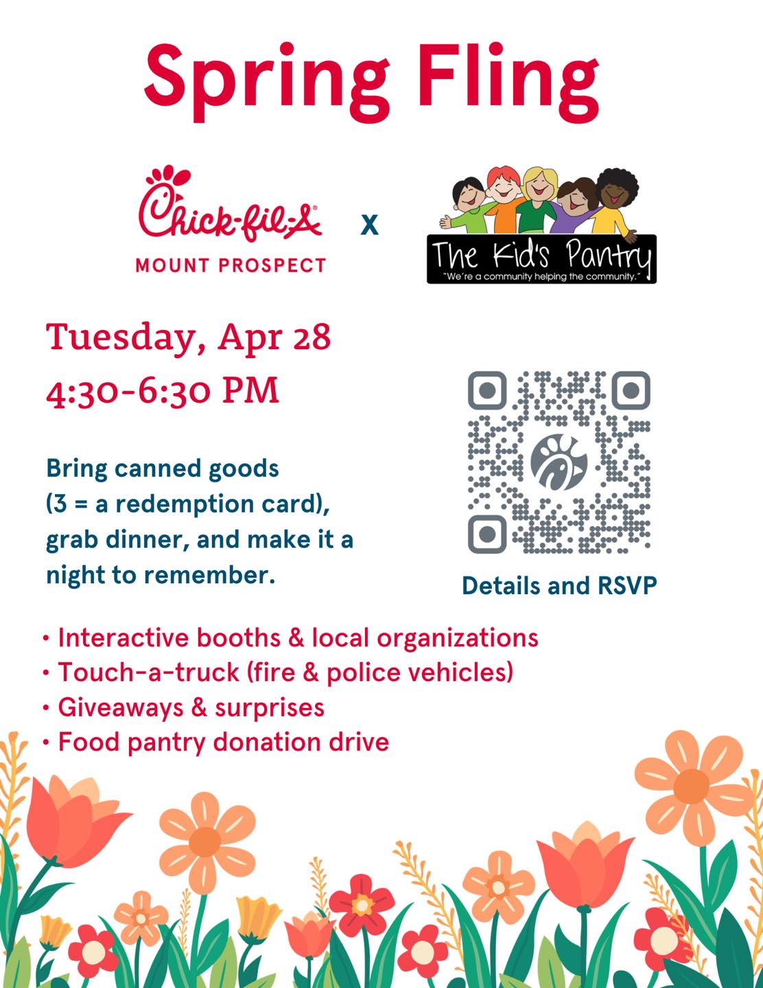 Spring Fling (Curbside Dinner & Canned Goods Drive)