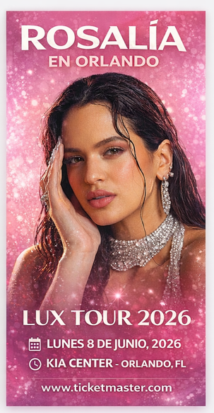 ROSALÍA en Orlando — LUX TOUR 2026