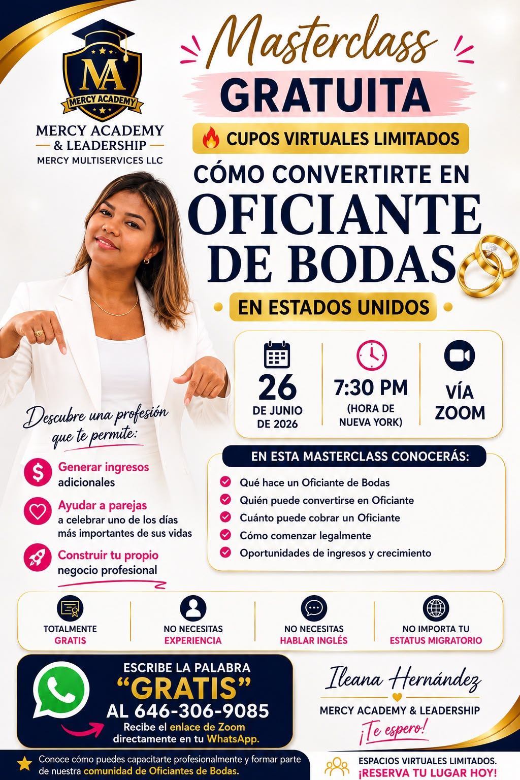 Free Masterclass: How to Become a Wedding Officiant in the United States