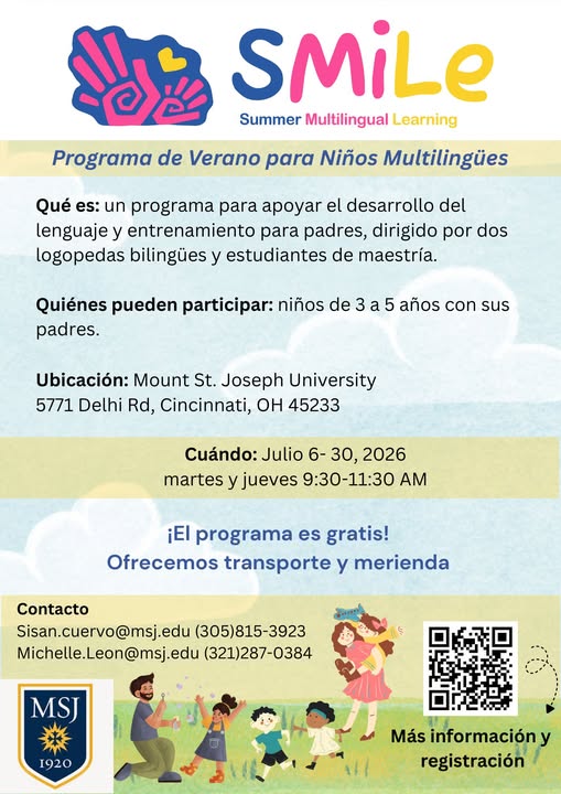 SMiLE Summer Multilingual Learning (Programa de Verano para Niños Multilingües)