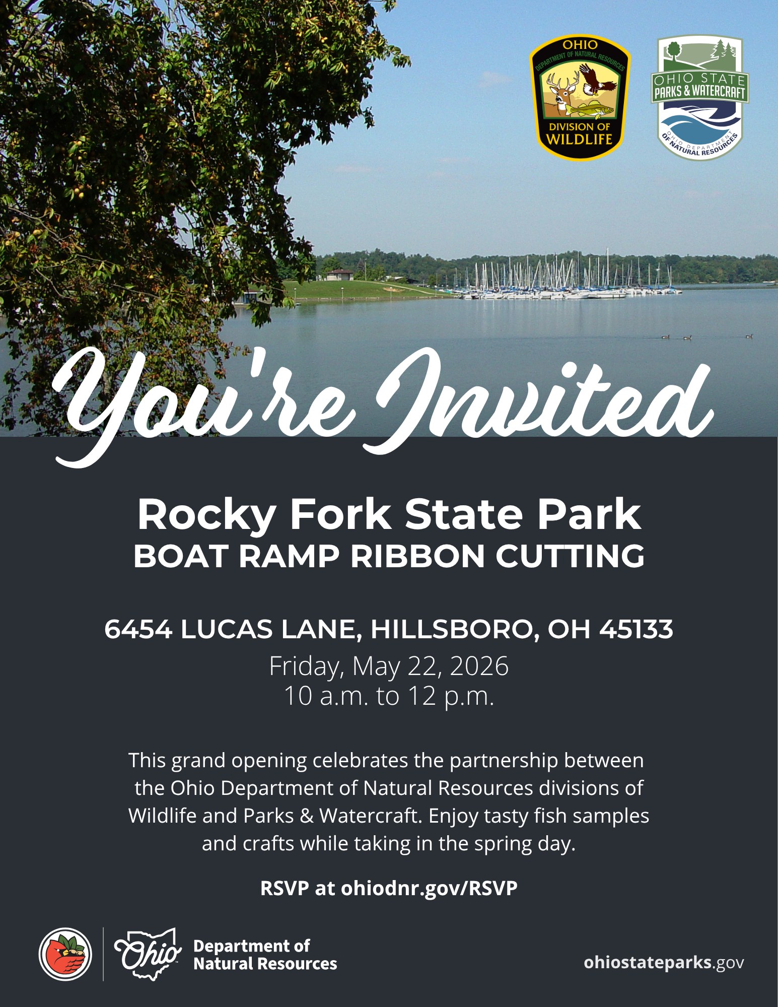 Rocky Fork State Park Boat Ramp Ribbon Cutting