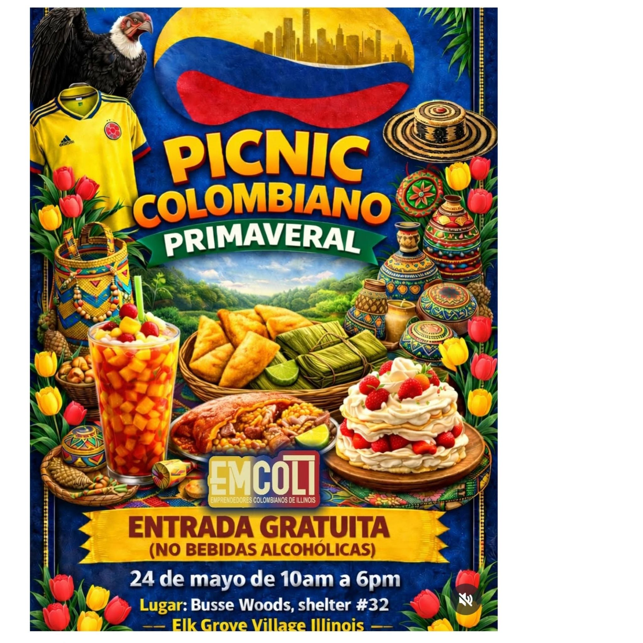 Picnic Colombiano Primavera - Entrada gratuita