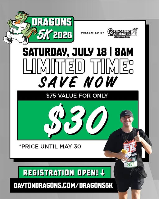 Dragons 5K 2026 (Limitado a $30 hasta el 30 de mayo)