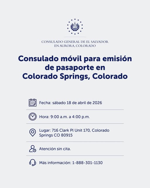 Consulado de El Salvador. Jornada extraordinaria para emisión de pasaportes