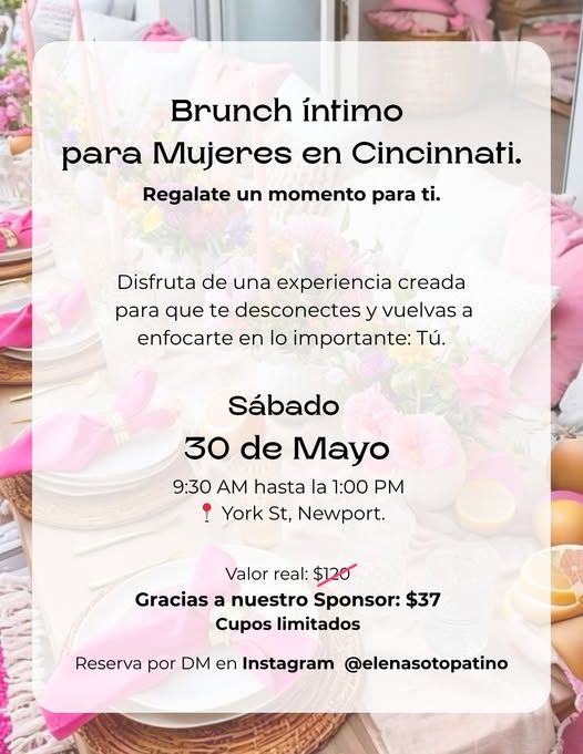 Brunch íntimo para Mujeres en Cincinnati