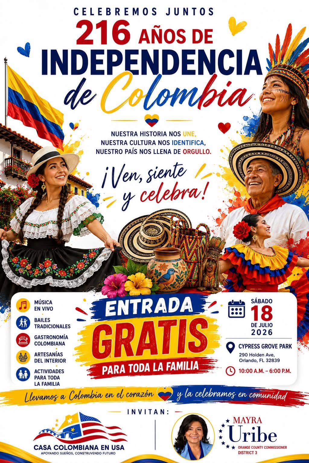216 YEARS OF INDEPENDENCE OF COLOMBIA