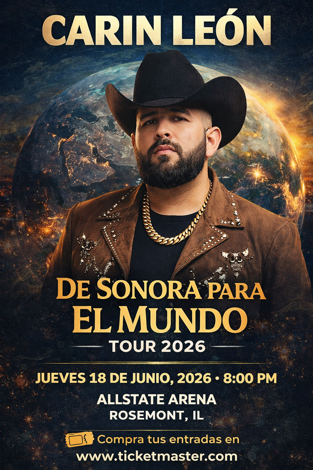 Carin León: De Sonora Para El Mundo Tour 2026