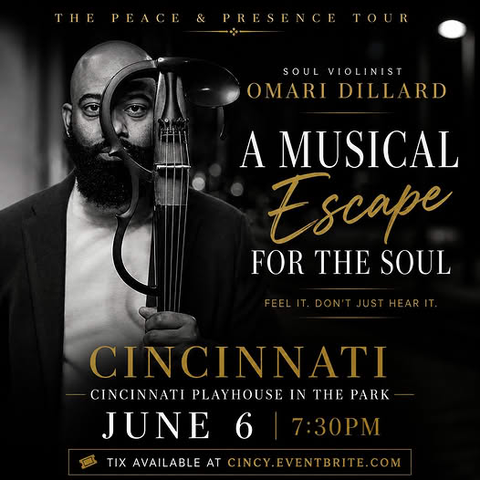 La gira Peace & Presence: Violinista de Soul Omari Dillard