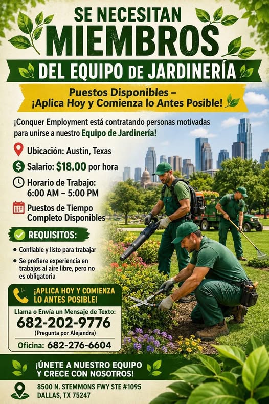 SE BUSCA JARDINERO