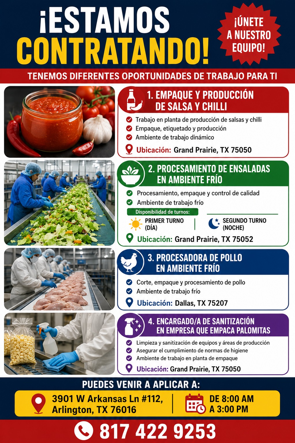 Quintana staffing: CONTRATANDO