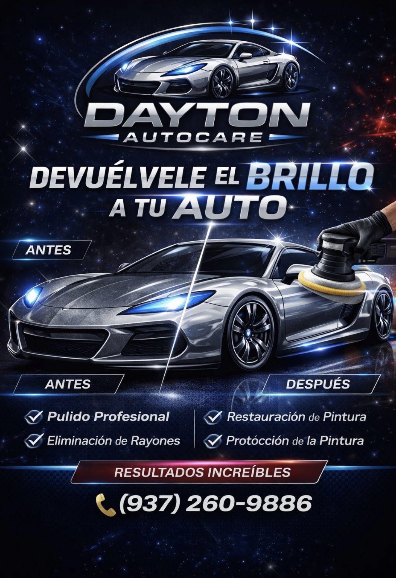 Pulido y restauración de pintura para autos