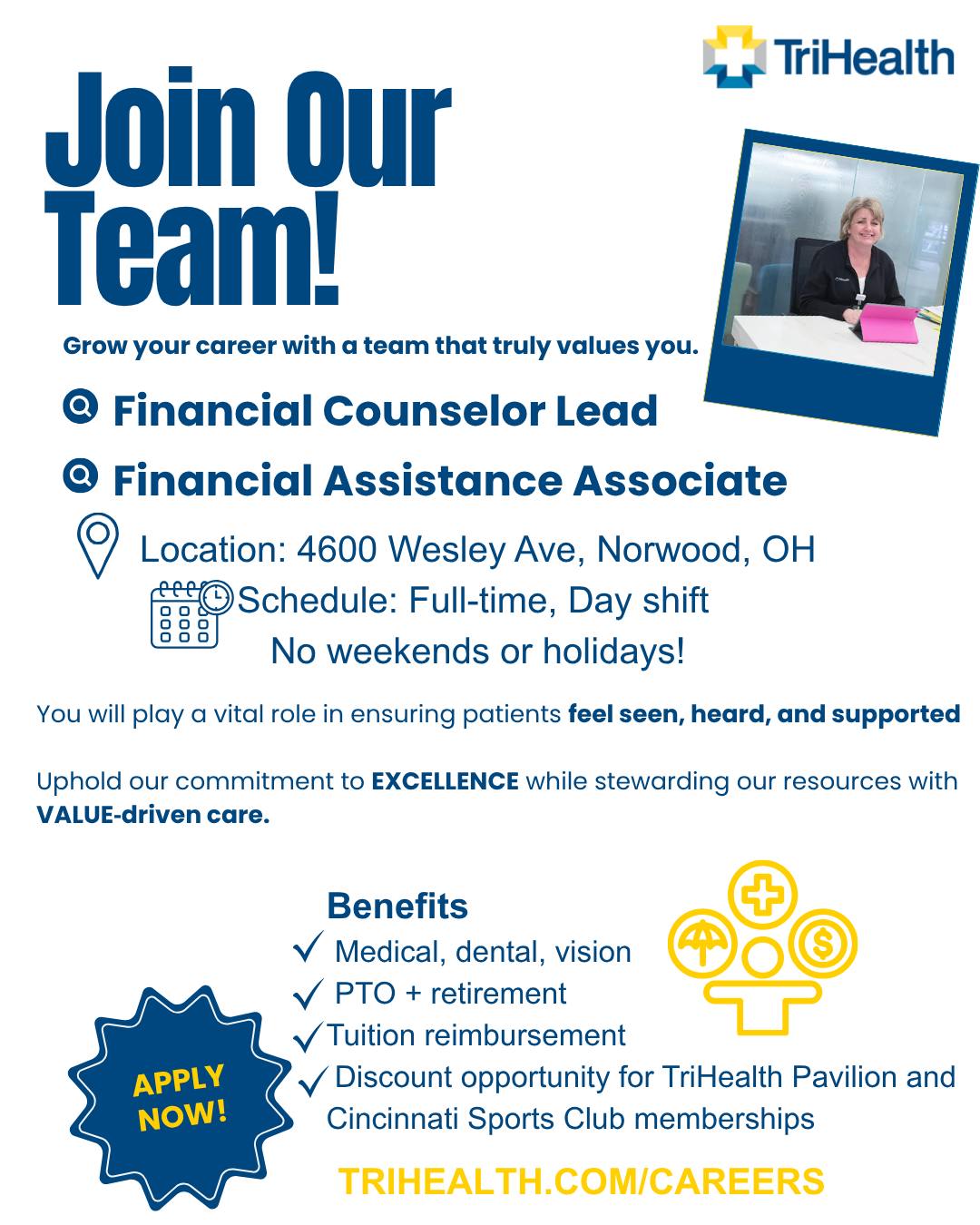 Now Hiring: Financial Counselor Lead and Financial Assistance Associate