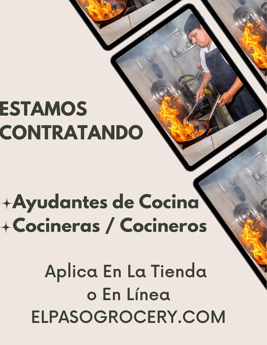 Contratación de Cocineros y Ayudantes de Cocina