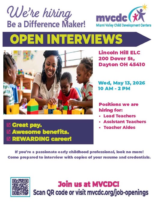Open Interviews: Child Development Center Hiring