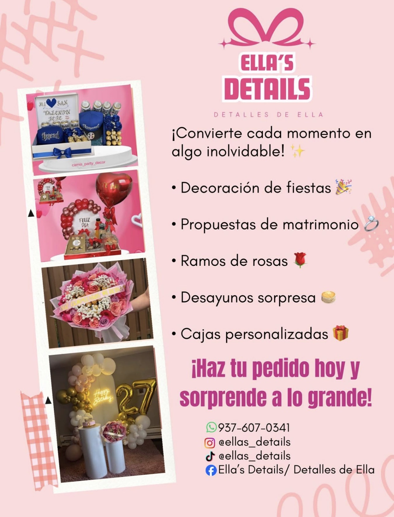 Detalles de Ella (Decoración de fiestas y propuestas)