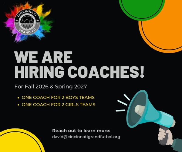 Se buscan entrenadores (coaches) - Cincinnati Grand FC