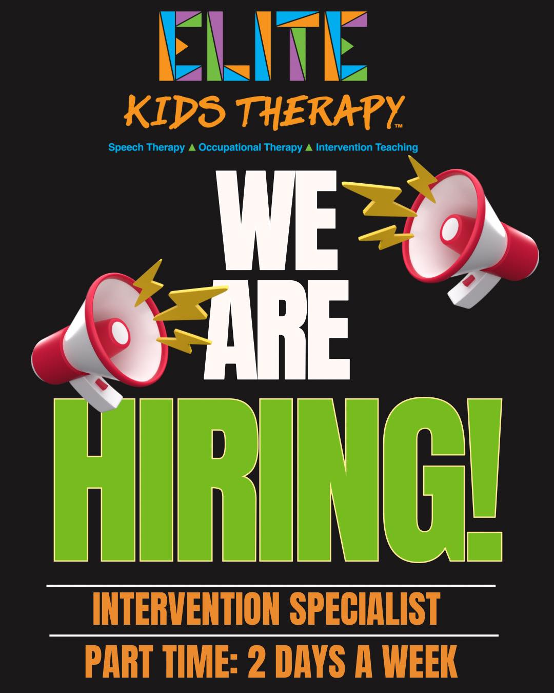 Kids Therapy | Intervención Specialist (Part Time)