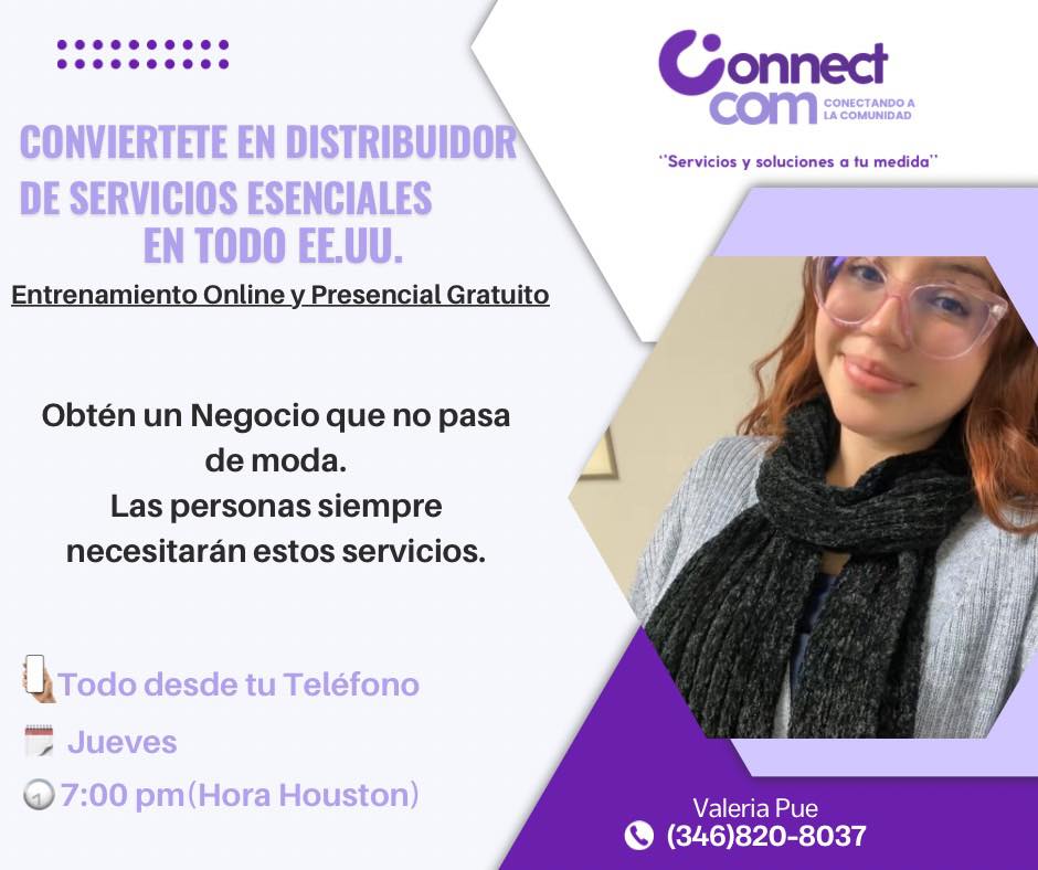 Conviértete en distribuidor de servicios esenciales (Entrenamiento gratis)